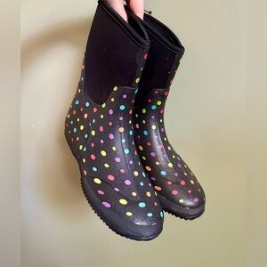 Western Chief Ditsy Dots multi-color rain boots